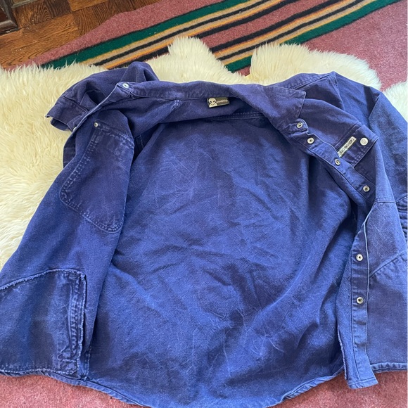 Vintage Alien Workshop Mens Jacket XL shacket Blue Made in USA Grunge Skater Y2K - Picture 9 of 9